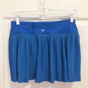 Lululemon Blue Pleated Skirt